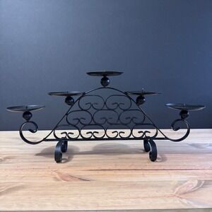 20" castlecore gothic‎ 5 pillar pricket candelabra Spanish revival Hand forged